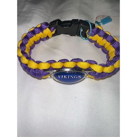 NFL Minnesota Vikings Woven Bracelet NIP - Picture 3 of 3